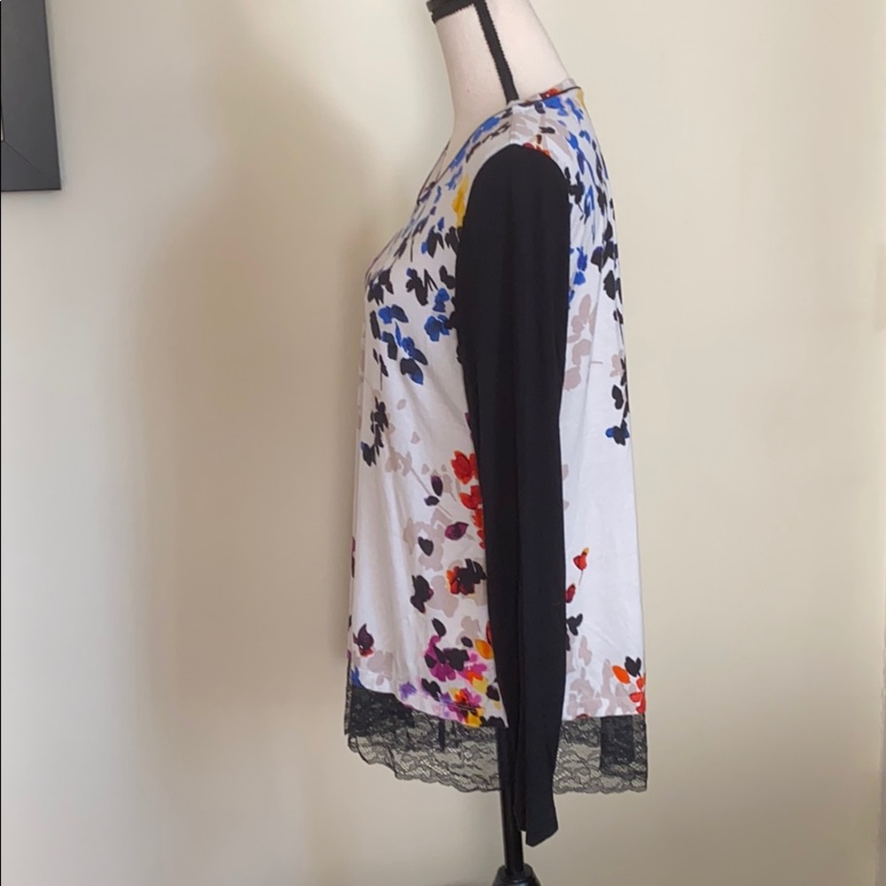 LOGO Lori Goldstein Asymmetrical Long Sleeve Top M - Picture 4 of 8